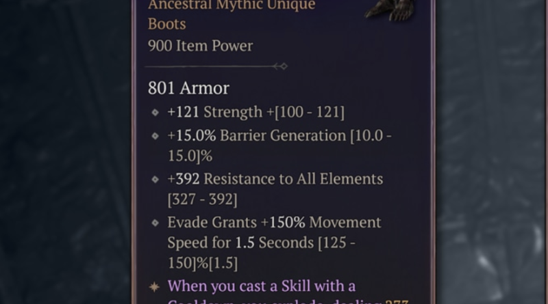 New Mythic Unique 3.0